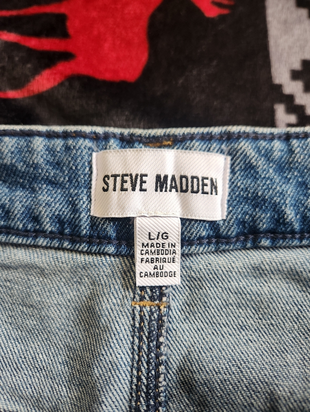 Steve Madden Blue Denim Jean Shorts - Picture 3 of 5